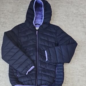 Marks & Spencer (England) Kids Puffer Jacket - Navy and Lavender